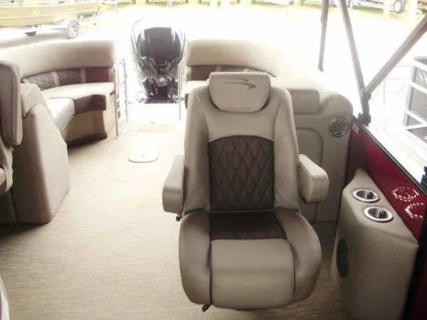Slide: The Image of 2023 Bennington 22LFB boat interior with luxurious seating and modern design. - 3