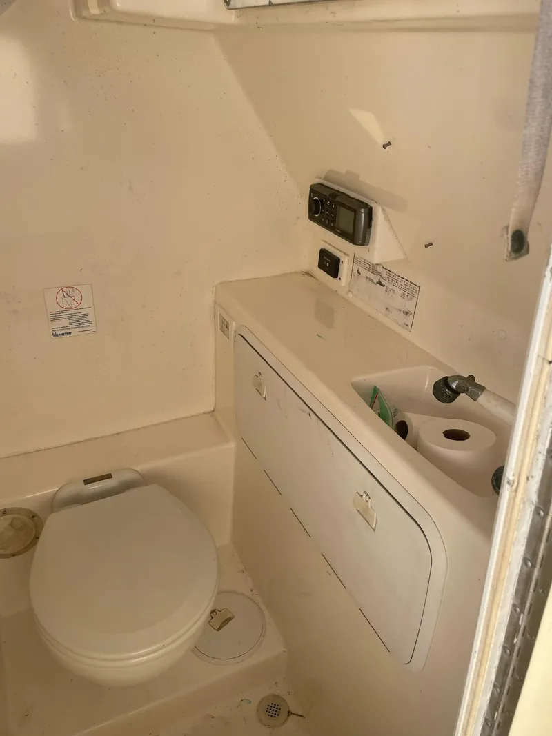 Slide: The Image of Bathroom in Marlago 35 boat, year 2005. - 12