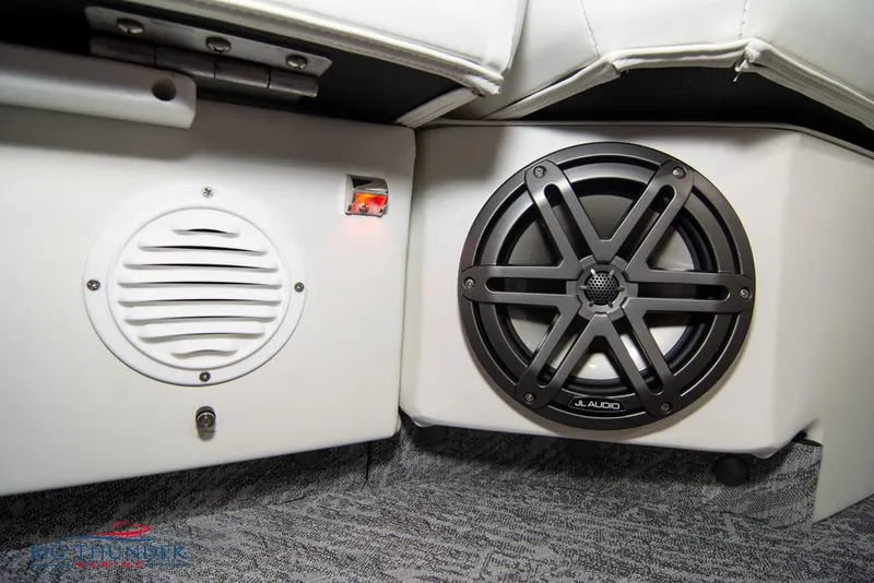 Slide: The Image of 2022 JC NEPTOON 25 TT SPORT boat interior speakers and upholstery. - 17