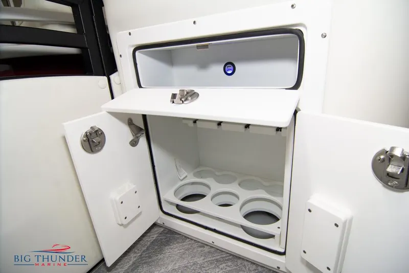 Slide: The Image of Storage compartment in JC NEPTOON 25 TT SPORT 2022 boat by Big Thunder Marine. - 21