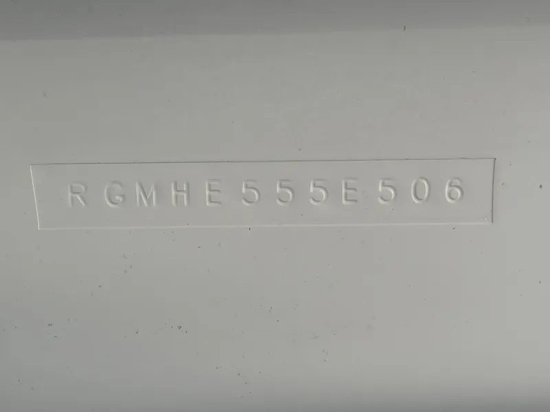 Slide: The Image of Hull Identification Number (HIN) of 2006 Regal 2665 Commodore boat. - 31