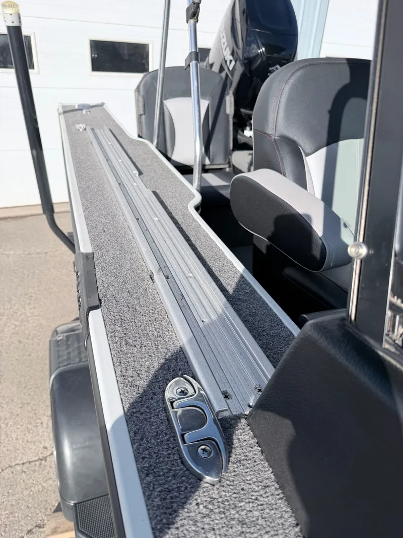 Slide: The Image of 2022 Alumacraft Edge 175 Sport boat interior with seat and details. - 26