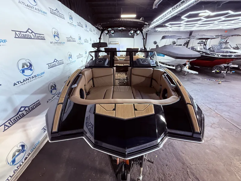 Slide: The Image of 2023 Supra SA 550 boat in Atlanta Marine showroom. - 10