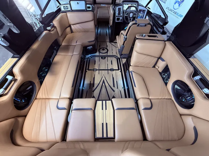 Slide: The Image of Interior of 2023 Supra SA 550 with luxurious leather seating. - 20