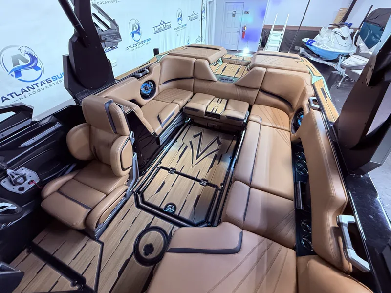 Slide: The Image of Interior of 2023 Supra SA 550 with luxurious leather seating. - 21