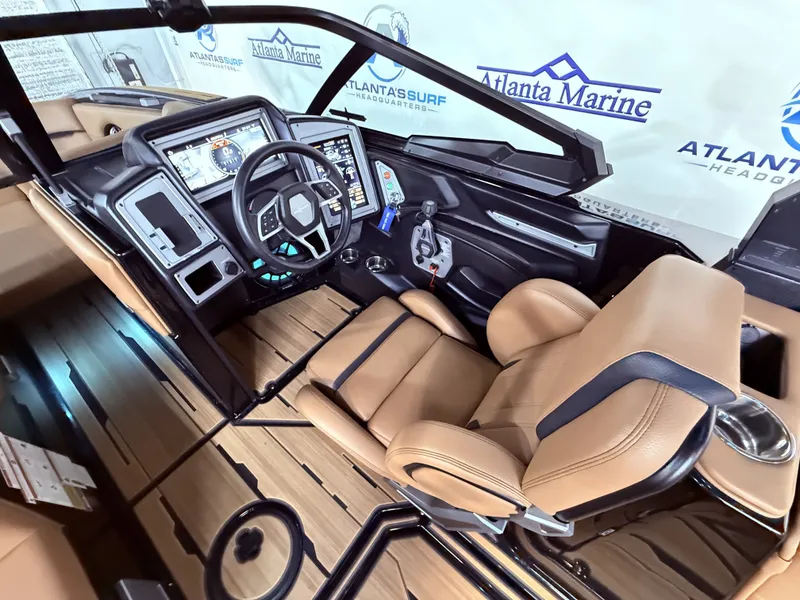 Slide: The Image of Interior of 2023 Supra SA 550 with modern dashboard. - 23