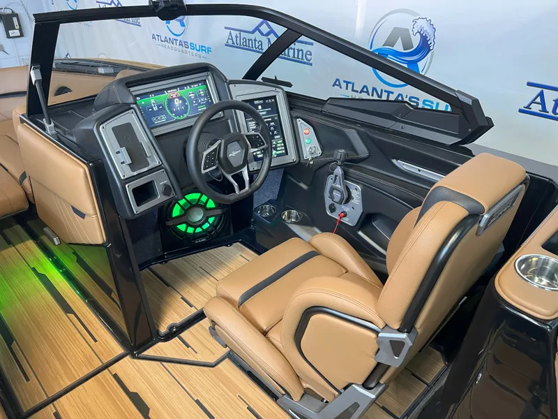 Slide: The Image of Interior of 2023 Supra SA 550 with modern dashboard. - 24