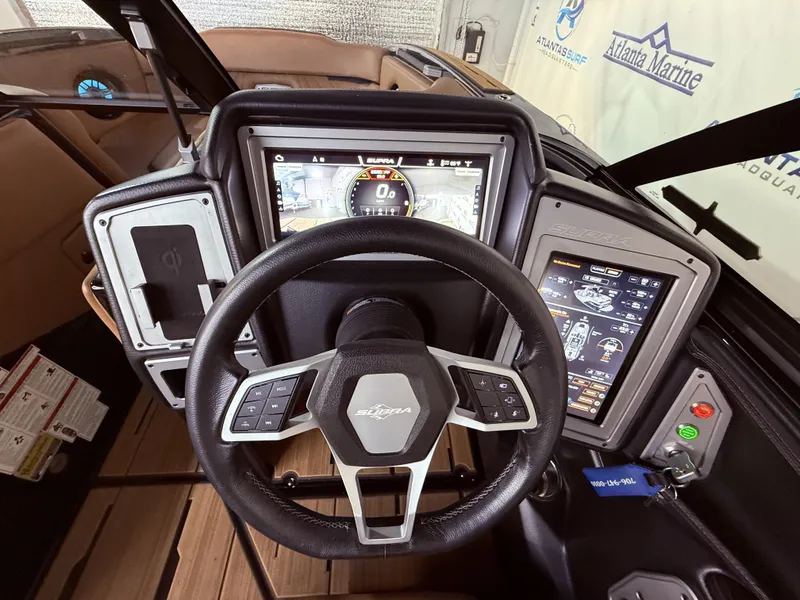 Slide: The Image of 2023 Supra SA 550 interior with modern dashboard display. - 25