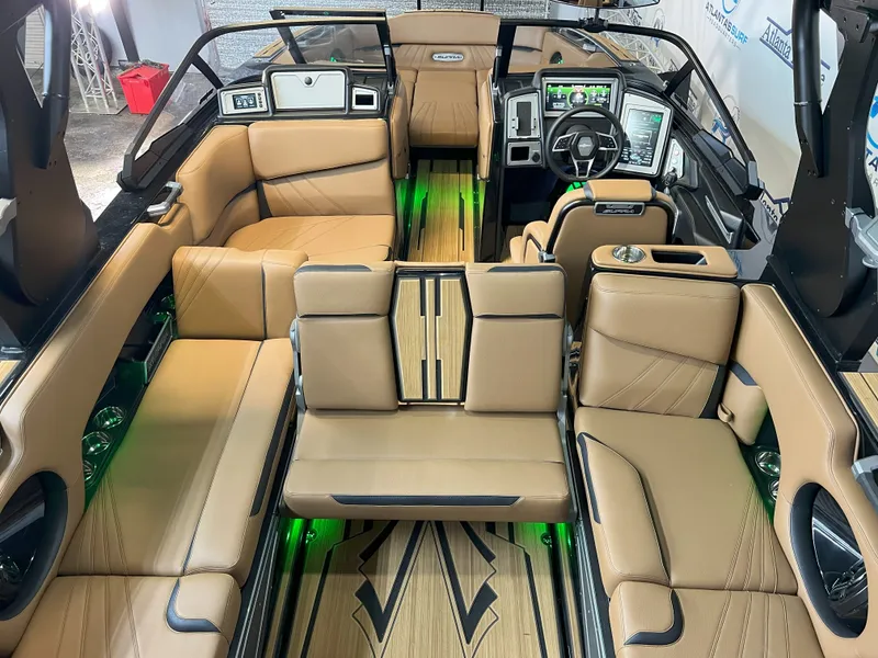 Slide: The Image of Interior of 2023 Supra SA 550 with luxurious leather seating. - 33