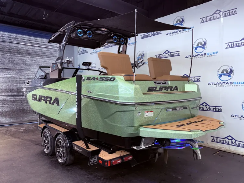 Slide: The Image of 2023 Supra SA 550 boat at Atlanta Marine. - 4