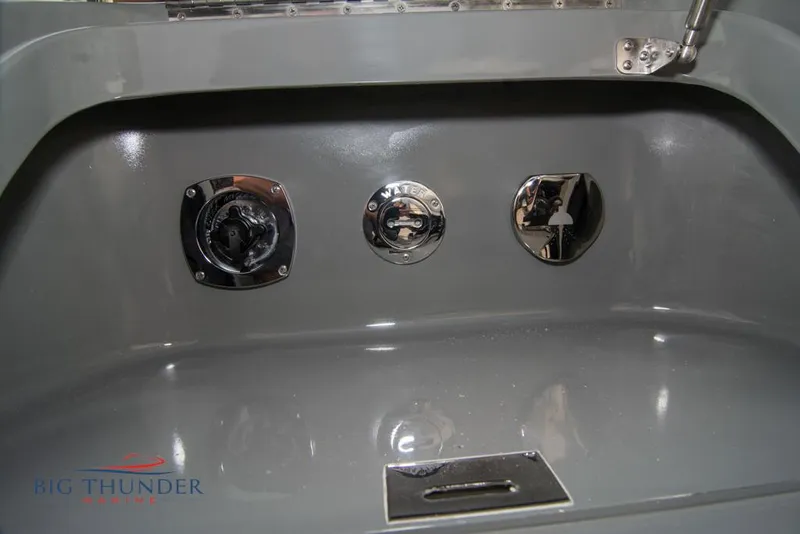 Slide: The Image of 2019 Donzi 41 GT boat fuel and water fill ports. - 22