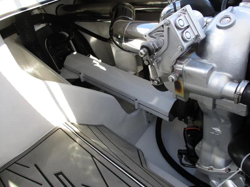 Slide: The Image of Close-up of a 2015 Skater 46 engine compartment. - 28