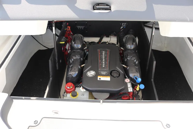 Slide: The Image of 2019 Regal LS6 engine compartment showcasing powerful inboard motor. - 18
