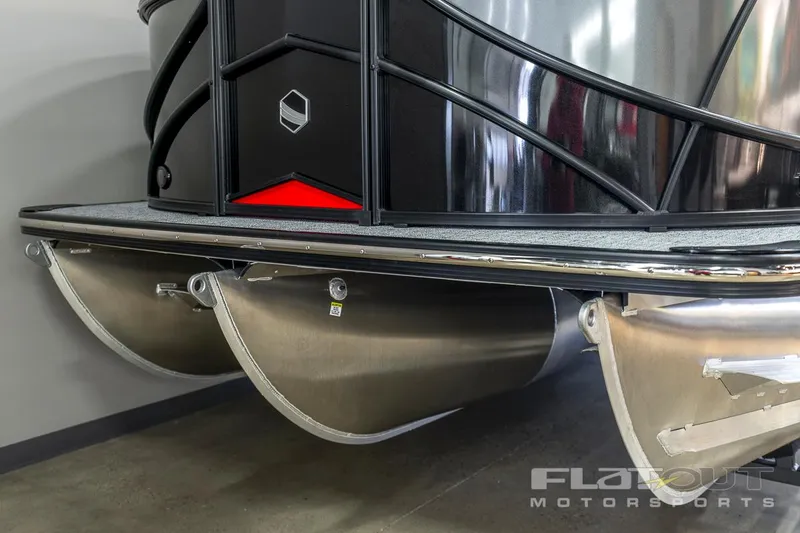 Slide: The Image of 2023 South Bay 523 RS 3.0 Plus Arch 400HP pontoon boat close-up. - 13