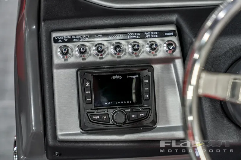 Slide: The Image of Control panel of 2023 South Bay 523 RS 3.0 Plus Arch 400HP boat. - 23