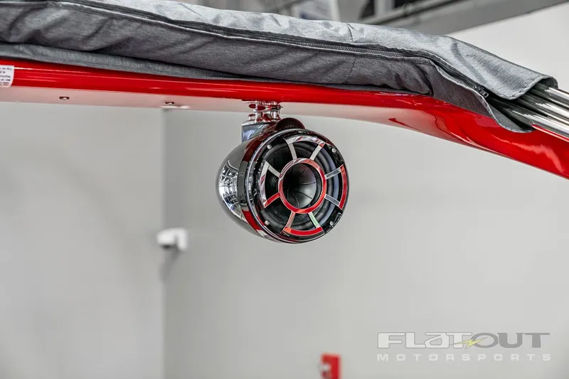 Slide: The Image of Close-up of a 2023 South Bay 523 RS 3.0 Plus Arch 400HP boat speaker. - 32