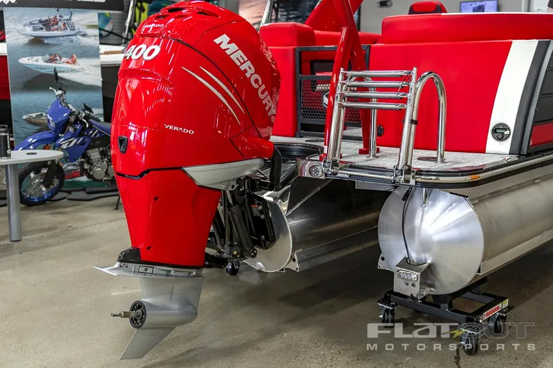 Slide: The Image of 2023 South Bay 523 RS 3.0 Plus Arch 400HP pontoon boat with Mercury engine. - 9