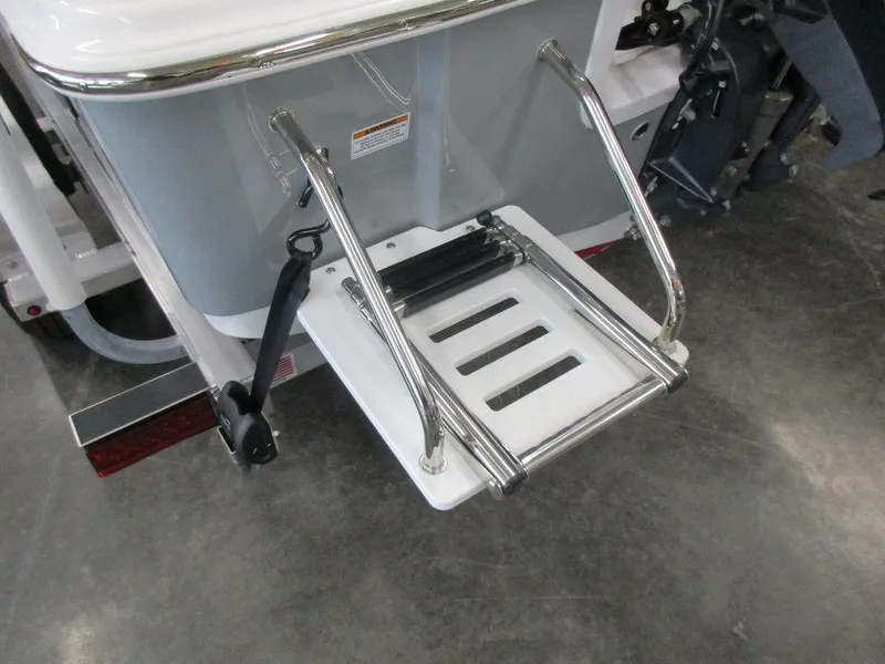 Slide: The Image of 2023 Sea Pro 172 Bay Series boat swim ladder and platform. - 10