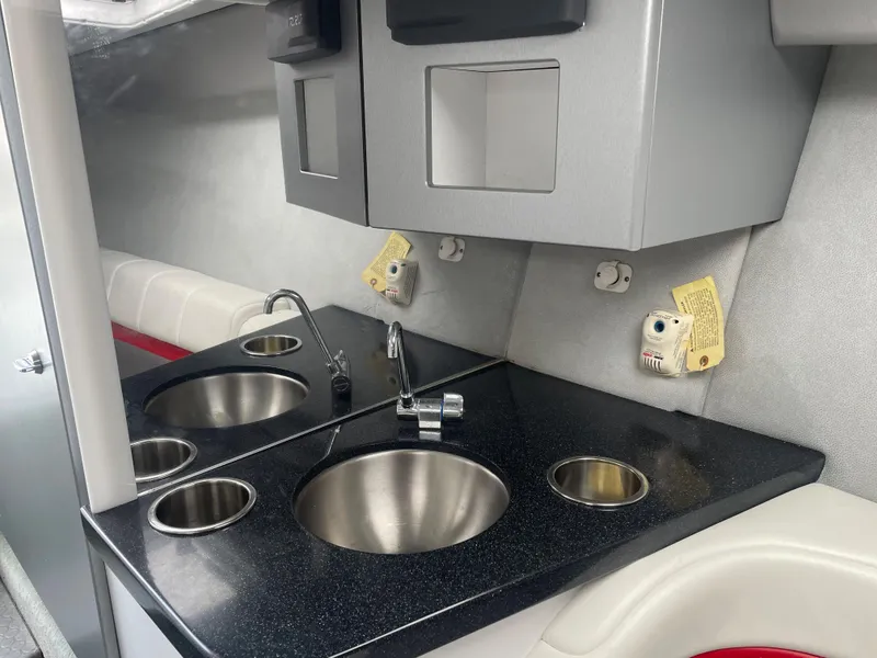 Slide: The Image of Interior of 2007 Formula 353 FASTech boat with modern kitchenette and stainless steel sink. - 40