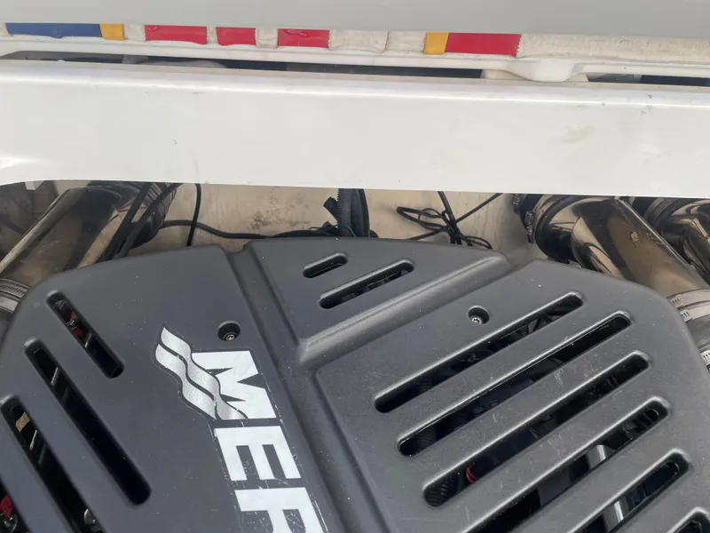 Slide: The Image of 2007 Formula 353 FASTech engine compartment with MerCruiser engine. - 49