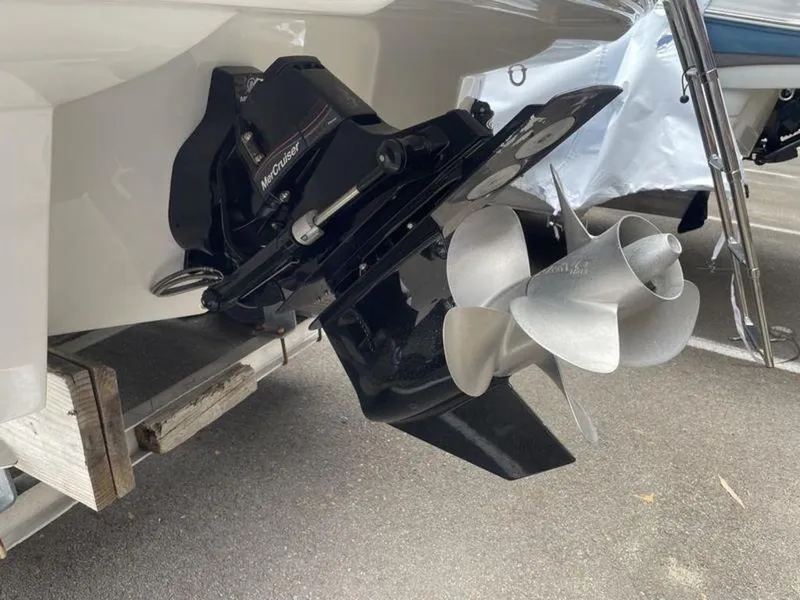 Slide: The Image of 2024 Crownline SS 260 boat stern drive and propeller. - 10