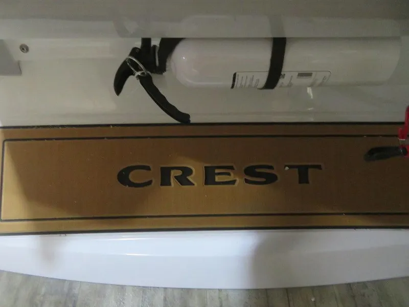 Slide: The Image of 2023 Crest Continental 270 NX SLS Twin boat with fire extinguisher. - 26