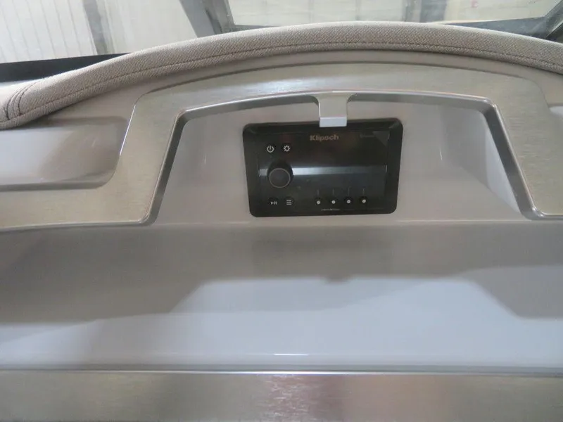 Slide: The Image of 2023 Crest Continental 270 NX SLS Twin dashboard with control panel. - 37