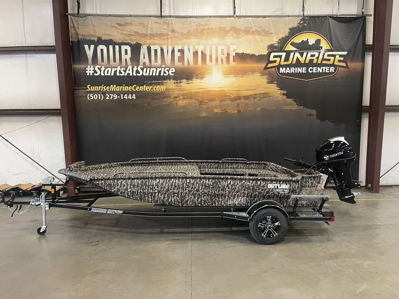 Slide: The Image of 2023 Legend Craft Outlaw 1656 boat at Sunrise Marine Center. - 19