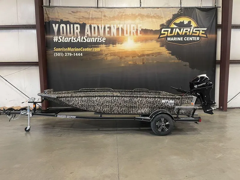 Slide: The Image of 2023 Legend Craft Outlaw 1656 boat at Sunrise Marine Center. - 6