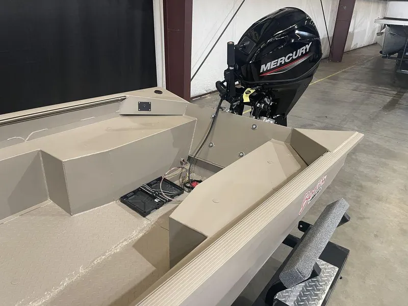 Slide: The Image of 2023 Legend Craft Bandit 1548SS Mid Deck boat with Mercury outboard motor. - 11