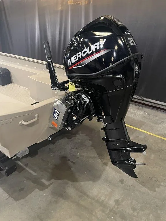 Slide: The Image of 2023 Legend Craft Bandit 1548SS Mid Deck with Mercury outboard motor. - 9