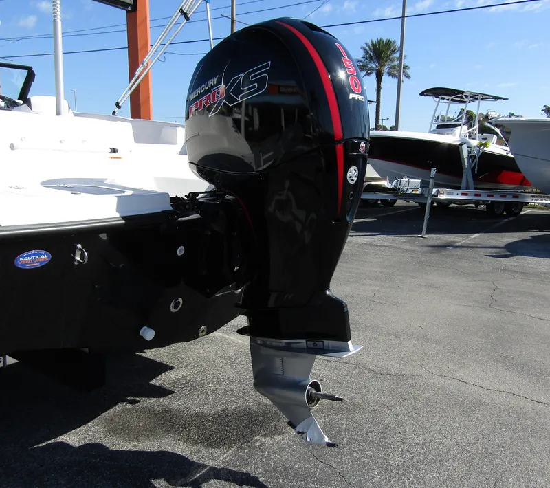 Slide: The Image of 2023 Starcraft SVX 210 OB boat with Mercury outboard motor. - 5