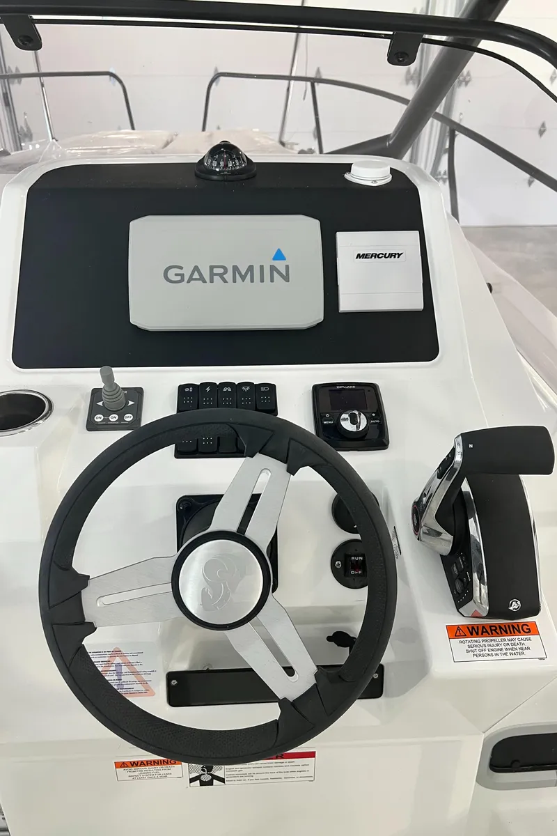 Slide: The Image of 2024 Beneteau Flyer 8 SUNdeck helm with Garmin navigation system. - 6