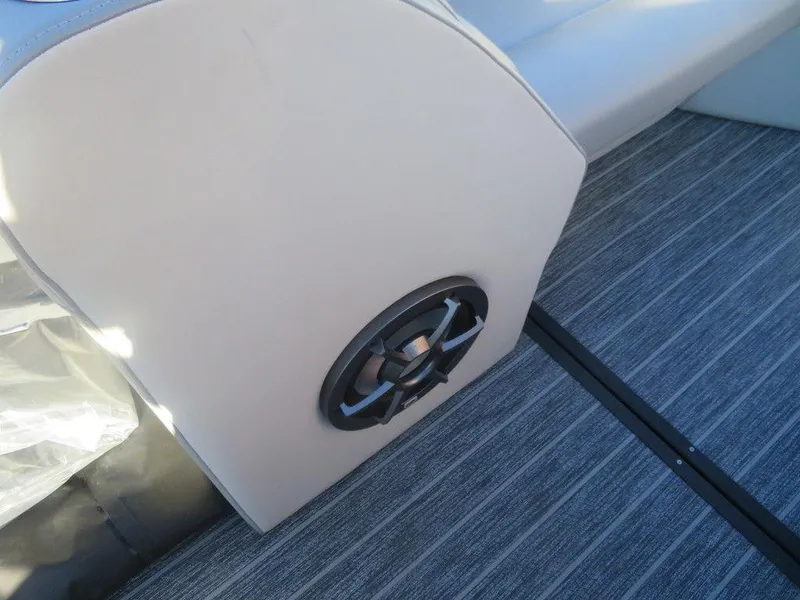 Slide: The Image of 2023 Montara SURF BOSS MT2.0 25 interior speaker and seating detail. - 21