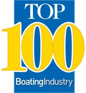 Slide: The Image of Top 100 Boating Industry award logo for Jeanneau 65, 2023 model. - 24
