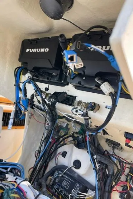 Slide: The Image of Electrical system and wiring of a 2006 Sabre 38 Hard Top Express boat. - 19