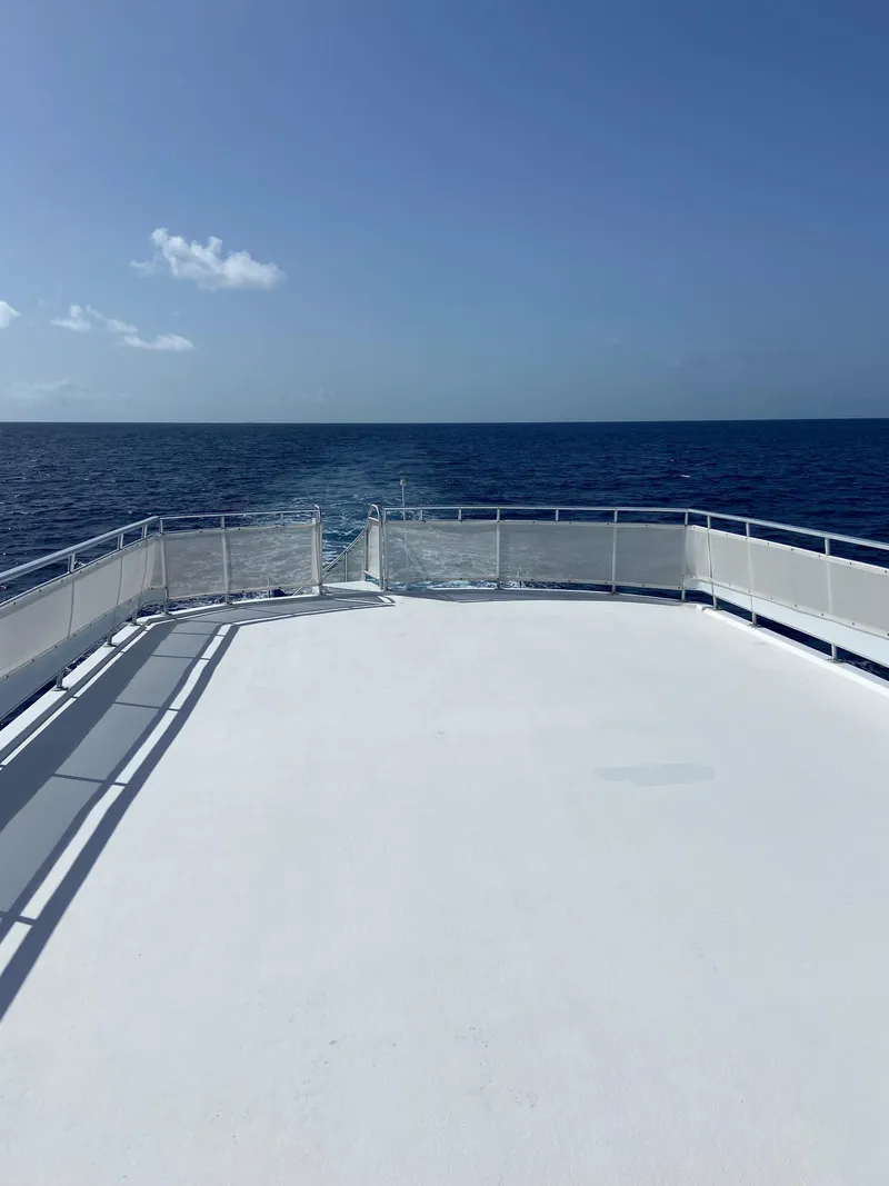 Slide: The Image of View from the deck of a 2009 Fantasy Houseboat overlooking the ocean. - 30