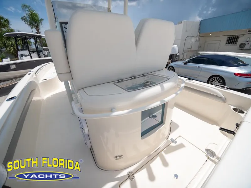 Slide: The Image of 2023 ShearWater 260 Carolina boat interior at South Florida Yachts. - 13
