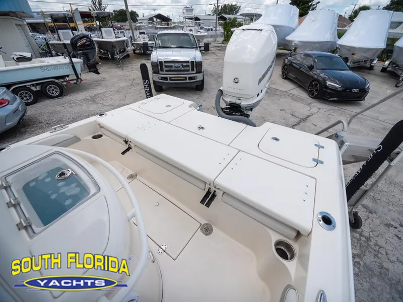 Slide: The Image of 2023 ShearWater 260 Carolina boat at South Florida Yachts dealership. - 22