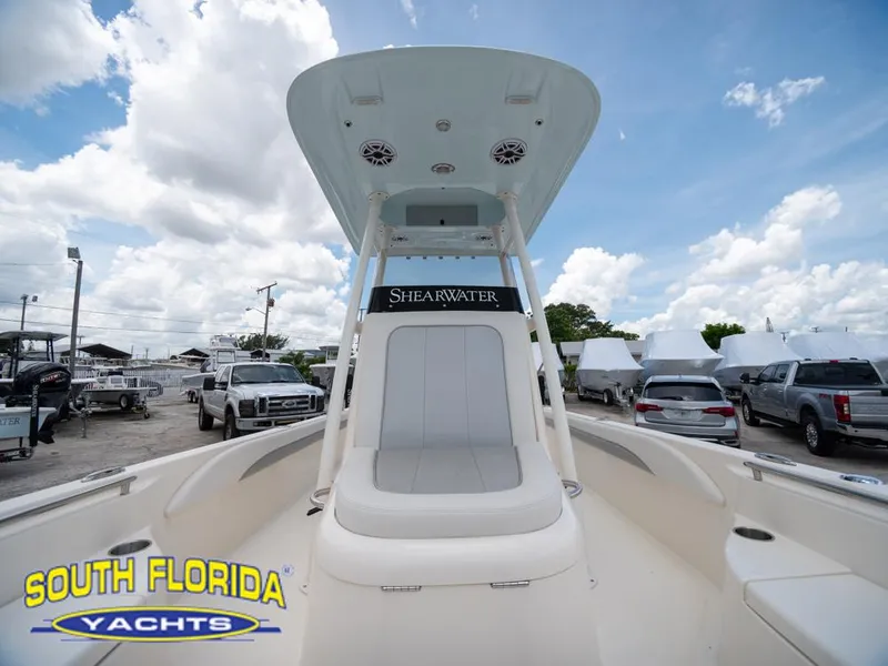 Slide: The Image of 2023 ShearWater 260 Carolina boat at South Florida Yachts dealership. - 39