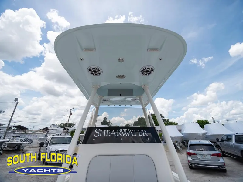 Slide: The Image of 2023 ShearWater 260 Carolina boat at South Florida Yachts dealership. - 41