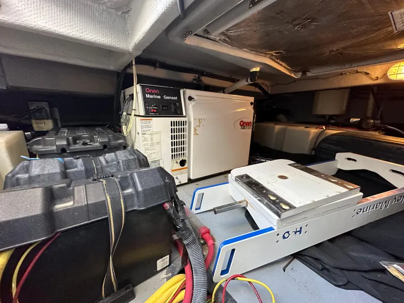 Slide: The Image of Engine room of a 2007 Meridian 391 Sedan with Onan Marine Generator. - 26