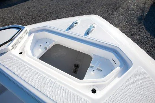 Slide: The Image of 2024 Invincible 39 Open Fisherman storage compartment. - 4