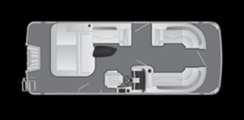 Slide: The Image of Top view of 2023 Bennington 22 LSB boat layout. - 3