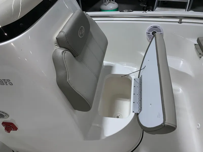 Slide: The Image of 2024 Key West 189 FS boat seat with storage compartment. - 11