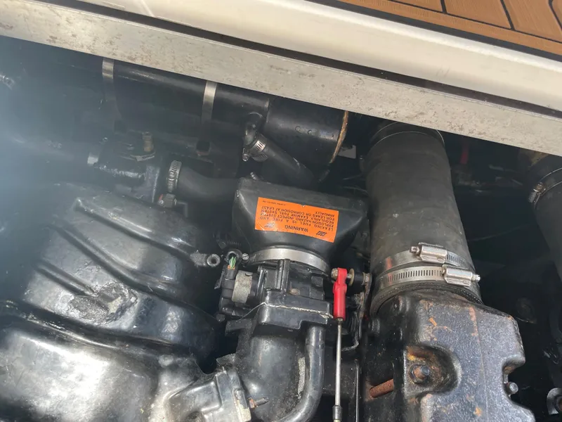 Slide: The Image of Engine components of a 1998 Cruisers Yachts 3375 Esprit. - 35