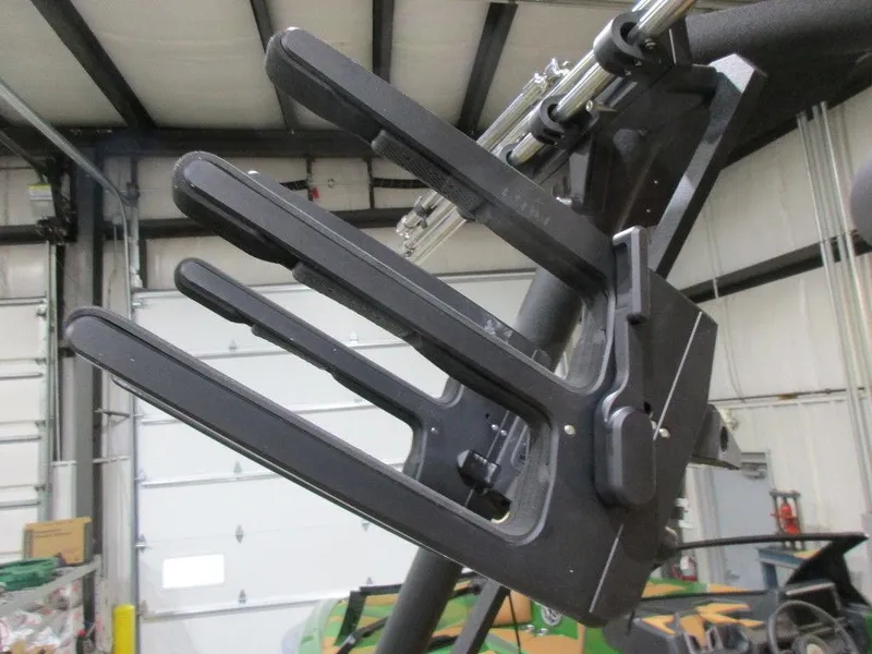 Slide: The Image of Close-up of 2023 Axis A24 boat wakeboard rack in a garage. - 5