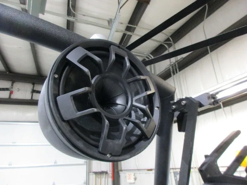 Slide: The Image of 2023 Axis A24 boat speaker in a garage. - 9