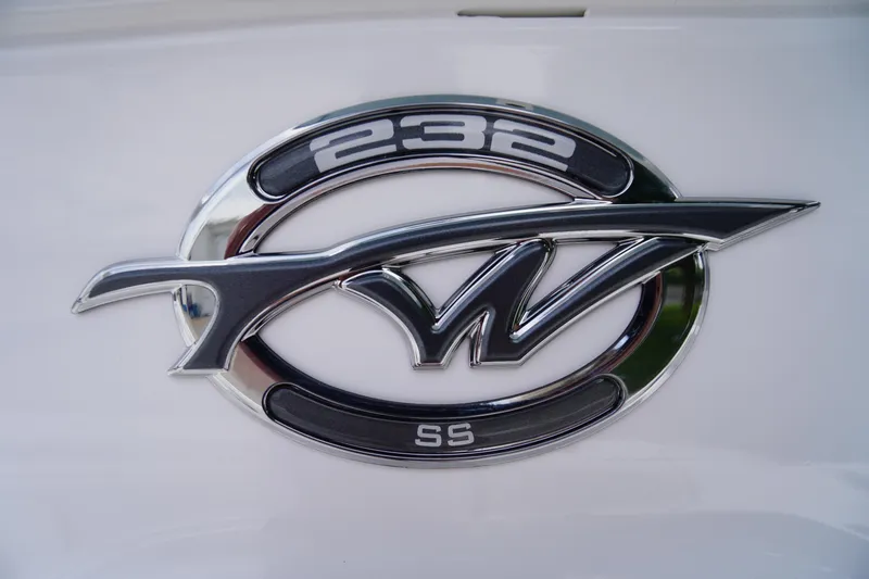 Slide: The Image of 2026 Tidewater 232 SS logo on a sleek white surface. - 27