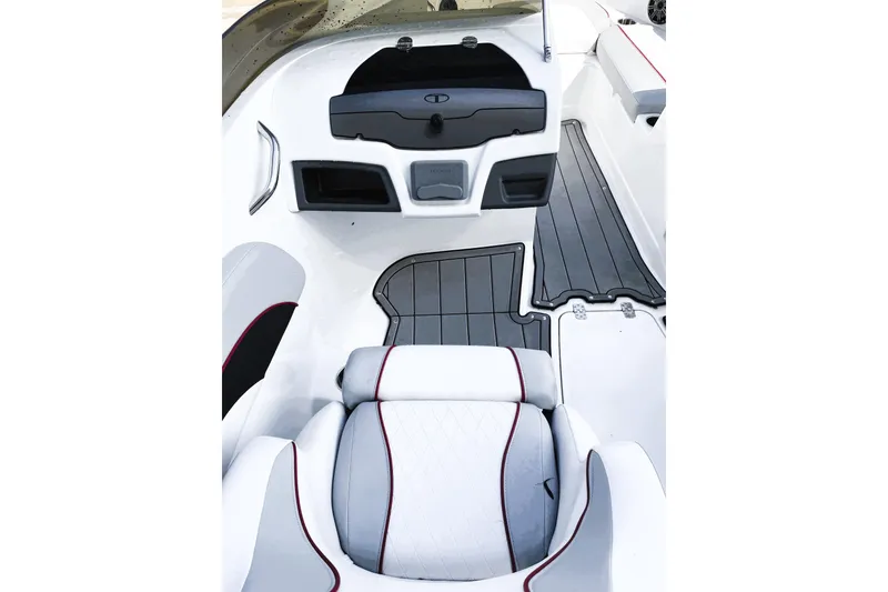 Slide: The Image of 2023 Tahoe 210 Si Limited boat interior with sleek seating and modern design. - 6